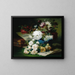 Still life with partitions and books - Eugène Henri Cauchois — framed artwork on a wall