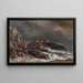 Approaching Storm - Eugène Isabey — framed artwork on a wall