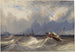 Bateaux de pêche ballottés avant une tempête - Eugène Isabey — artwork view