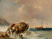 Bateau de pêche au bord de la mer - Eugène Isabey — artwork view