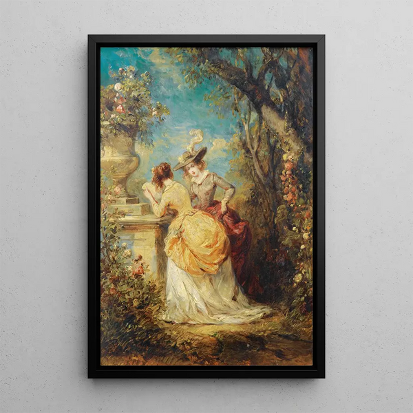 The Letter - Eugène Isabey — framed artwork on a wall