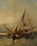 Marina Painting - Eugène Isabey — artwork view