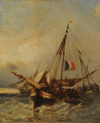 Marina Painting - Eugène Isabey — artwork view