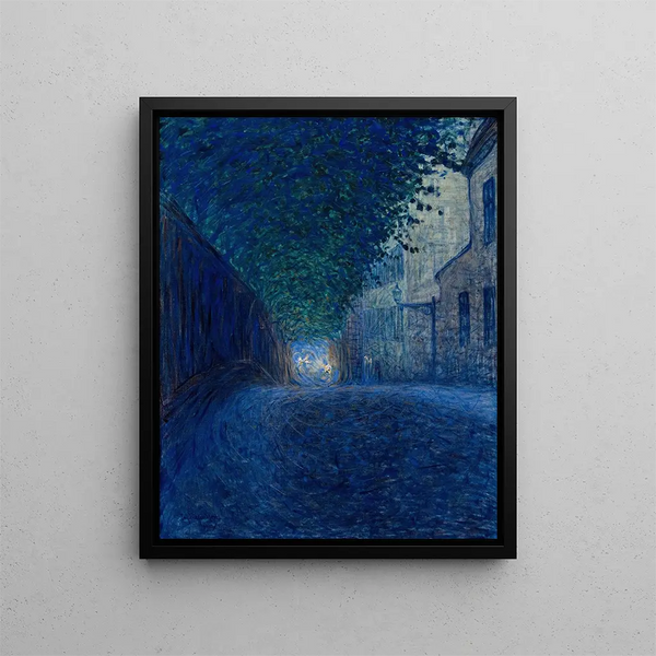 At dusk - Eugène Jansson — framed artwork on a wall