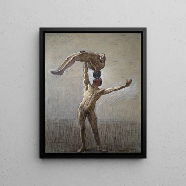 Athletes - Eugène Jansson — framed artwork on a wall