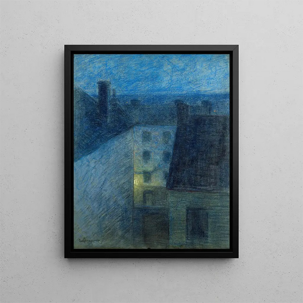 Twilight Painting - Eugène Jansson — framed artwork on a wall