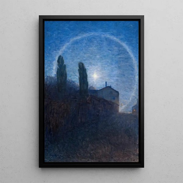Moon Halo Painting - Eugène Jansson — framed artwork on a wall