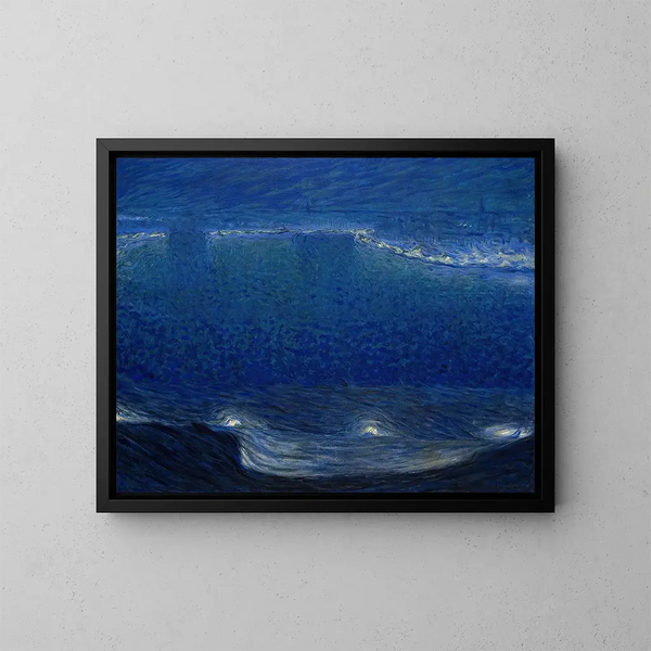 Nighttime Painting - Eugène Jansson — framed artwork on a wall