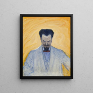 Portrait of Ernest Thiel - Eugène Jansson — framed artwork on a wall
