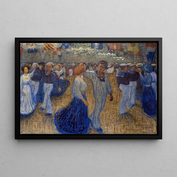 Bal des marins - Eugène Jansson — framed artwork on a wall