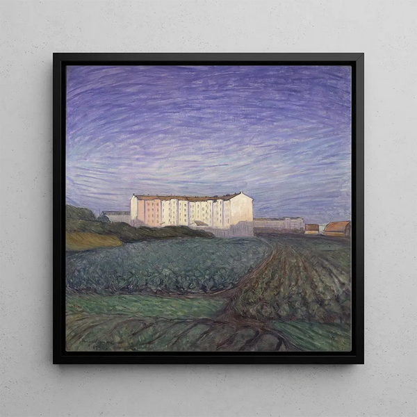 The outskirts of the city - Eugène Jansson — framed artwork on a wall