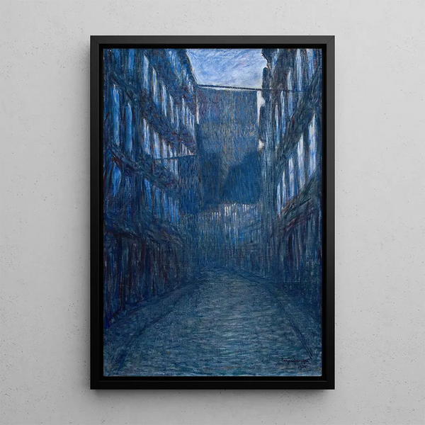 Österlånggatan - Eugène Jansson — framed artwork on a wall