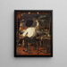 A painter at the easel - Eugène Joors — framed artwork on a wall