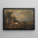 Departure to the market - Eugène Joseph Verboeckhoven — framed artwork on a wall