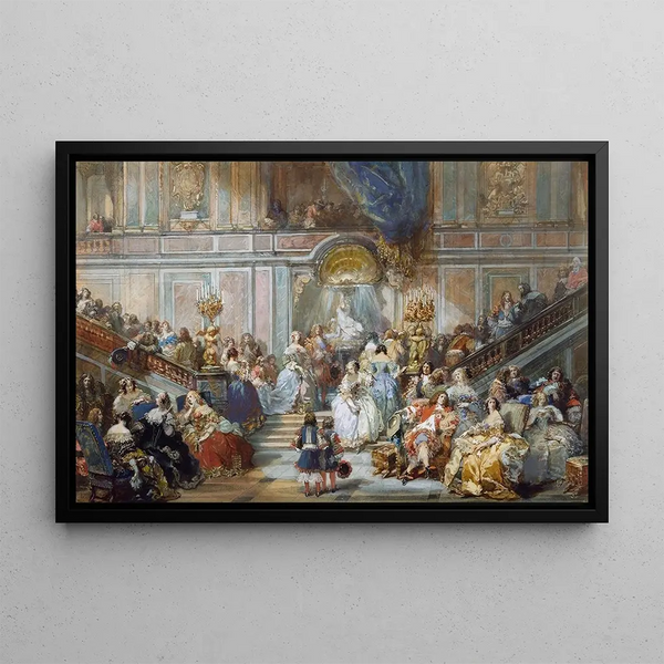 L'escalier de marbre - Eugène Lami — framed artwork on a wall