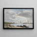 La Baie à l'embouchure de la rivière Elorn Landerneau - Eugène Louis Boudin — framed artwork on a wall