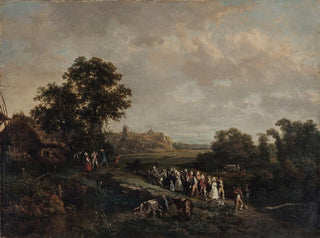 A wedding procession - Eugène Louis Vasselin — artwork view