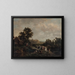 A wedding procession - Eugène Louis Vasselin — framed artwork on a wall