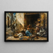 A lively market - Eugène Pavy — framed artwork on a wall