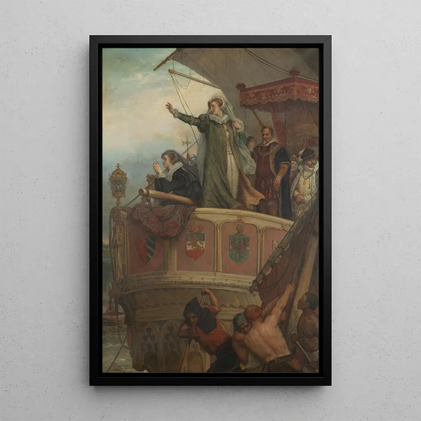Adieux à la chère France 15 août 1561 - Eugène Siberdt — framed artwork on a wall