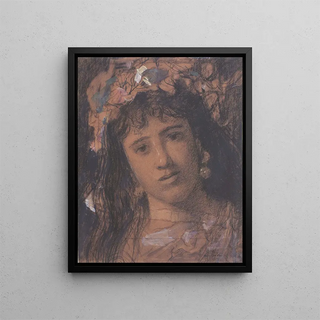 Flore - Eugène Smits — framed artwork on a wall