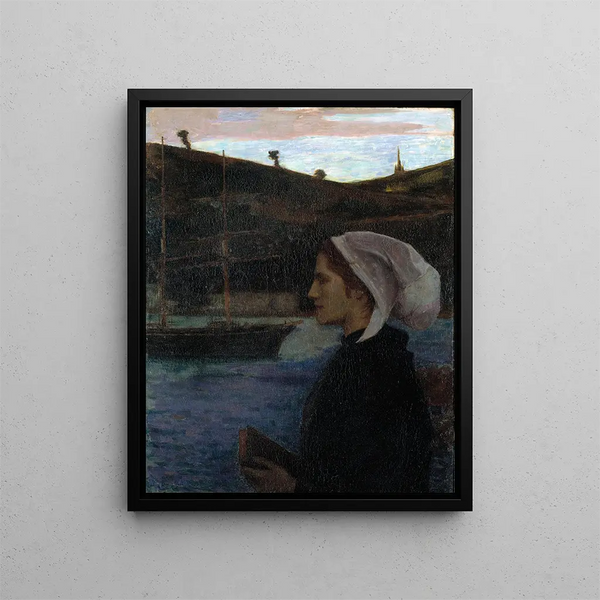 A Breton Sunday - Eugène Vail — framed artwork on a wall