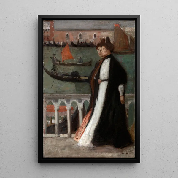 Le long de la Riva - Eugène Vail — framed artwork on a wall