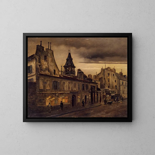 La rue Daubenton - Eugène de Mornival — framed artwork on a wall