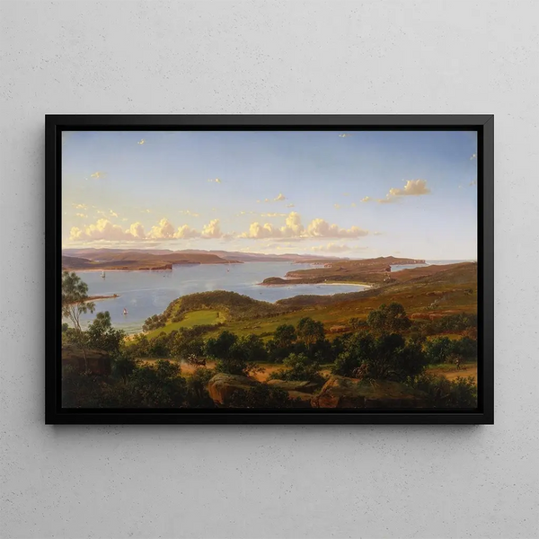 Les Têtes de Sydney - Eugène von Guérard — framed artwork on a wall