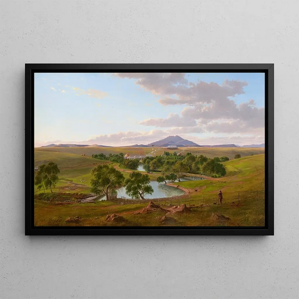 Yallay Poora - Eugène von Guérard — framed artwork on a wall