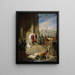 Quasimodo saving Esmeralda from her executioners - Eugénie Henry — framed artwork on a wall
