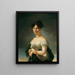 Portrait of a Lady - Eugénie Tripier-Le Franc — framed artwork on a wall