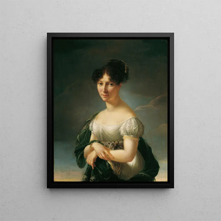 Portrait of a Lady - Eugénie Tripier-Le Franc — framed artwork on a wall