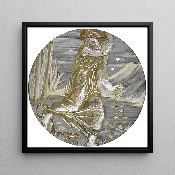 Eurydice mordue par un serpent - Sir Edward Coley Burne-Jones — wall display of the artwork