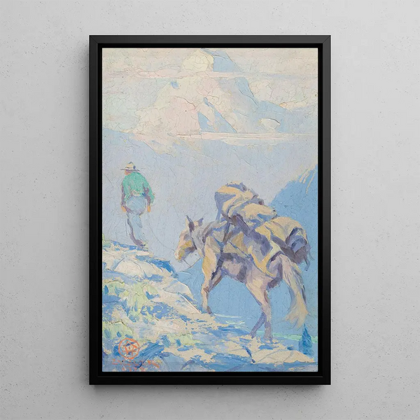 on the Alaska trail - Eustace Paul Ziegler — framed artwork on a wall
