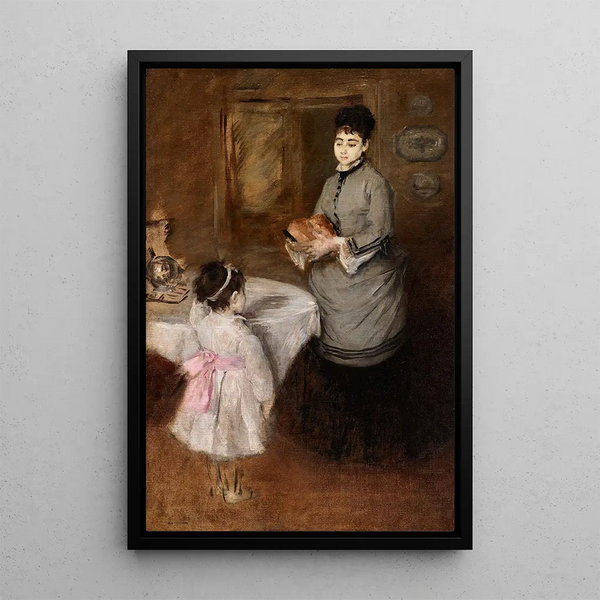 Thé de l'après-midi - Eva Gonzalès — framed artwork on a wall