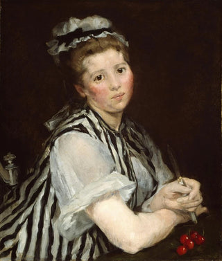 Girl with Cherries - Eva Gonzalès — artwork view