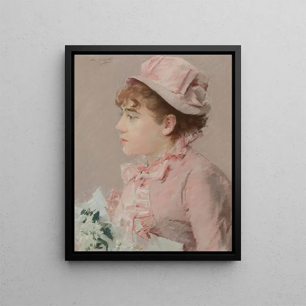 La Demoiselle d'honneur - Eva Gonzalès — framed artwork on a wall