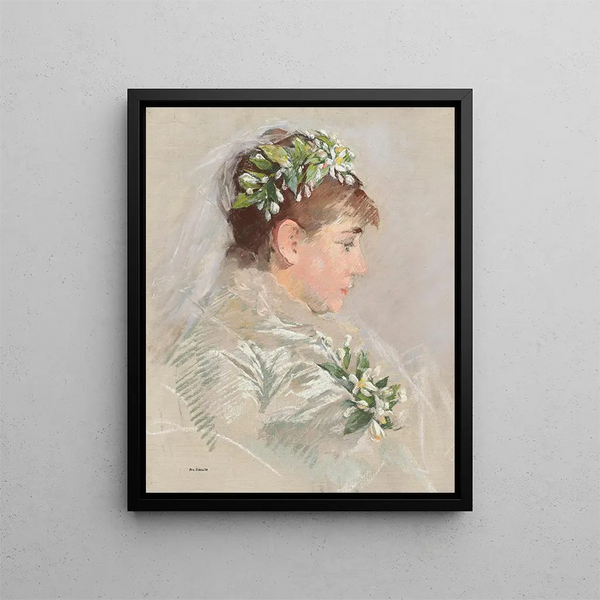 La Marie Jeanne Gonzalès - Eva Gonzalès — framed artwork on a wall