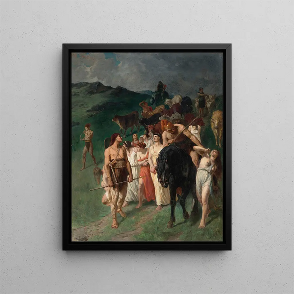 The Benefits of War - Évariste Vital Luminais — framed artwork on a wall