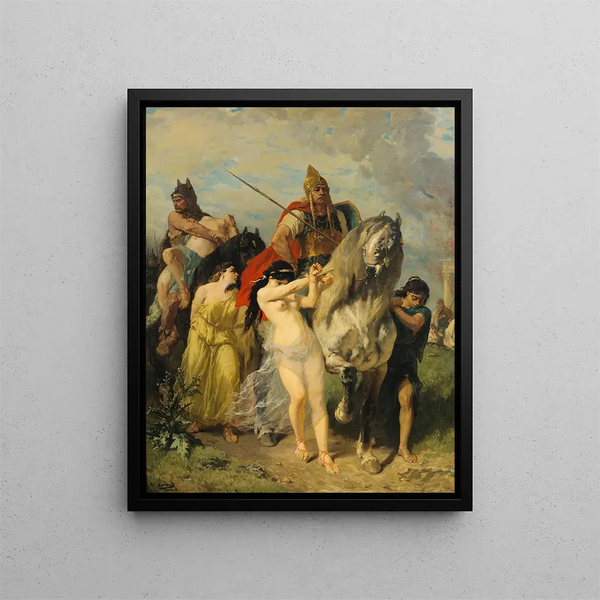 L'Invasion - Évariste Vital Luminais — framed artwork on a wall