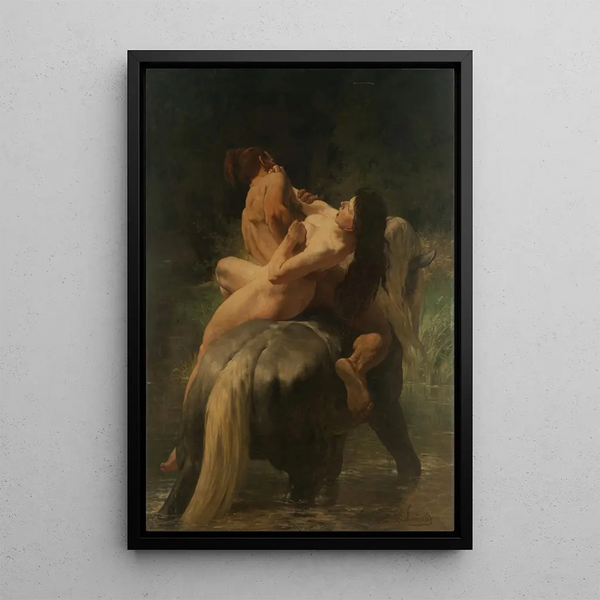 L'enlèvement Painting - Évariste Vital Luminais — framed artwork on a wall