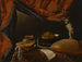 Still life with musical instruments, books, and sculpture - Evaristo Baschenis — artwork view