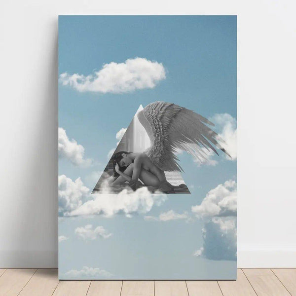 Reproduction of the painting Celestial Escape Triptych Painting | Collage