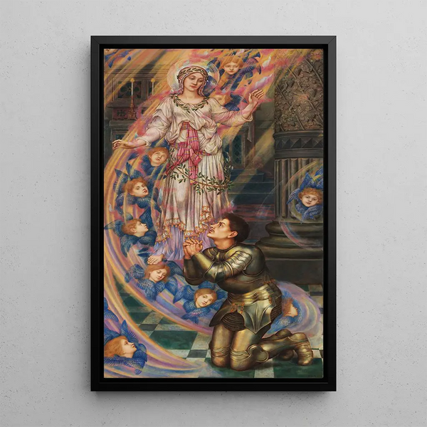 Notre-Dame de la Paix - Evelyn De Morgan — framed artwork on a wall