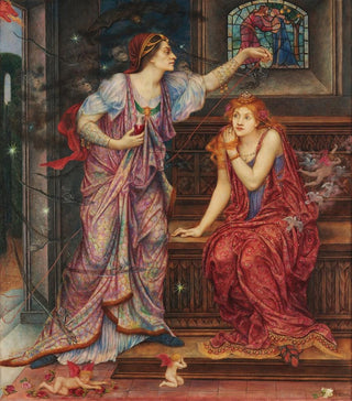 Evelyn De Morgan - Queen Eleanor Fair Rosamund.webp