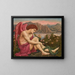 L'Ange avec le Serpent - Evelyn De Morgan — framed artwork on a wall