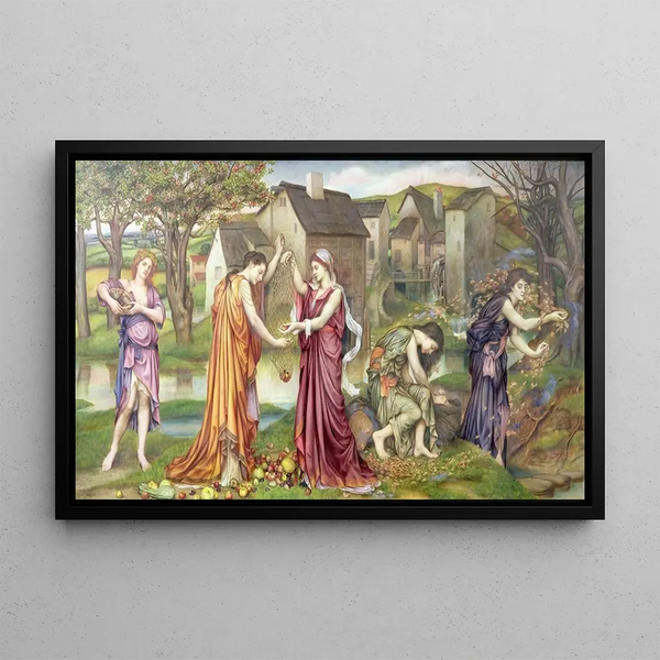 La Cadence de l'automne - Evelyn De Morgan — framed artwork on a wall