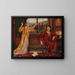 La Cage dorée - Evelyn De Morgan — framed artwork on a wall