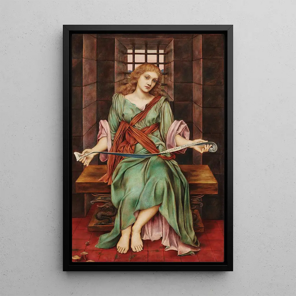 The Prison of the Soul - Evelyn De Morgan — framed artwork on a wall